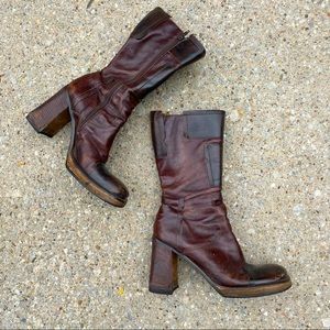 Vintage brown leather Steve Madden bratz doll boots